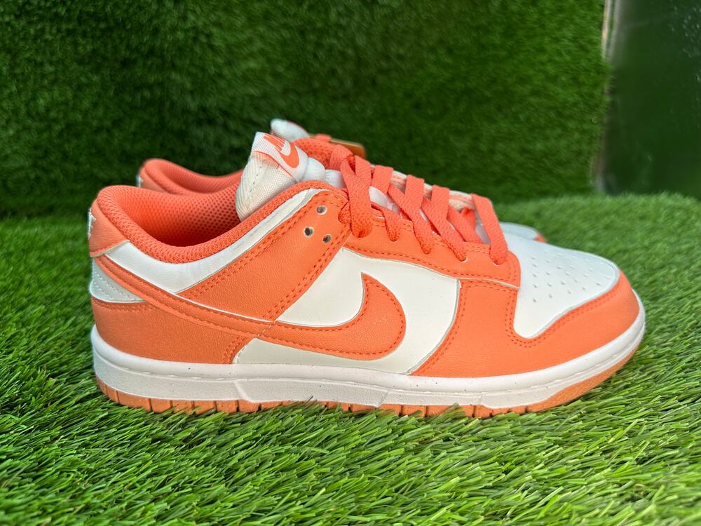 Nike Dunk Low DD1873-109 Athletic Sneaker Women's 6 White Leather Walking Sports